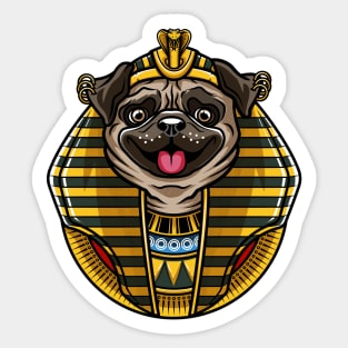 pharaoh pug Sticker